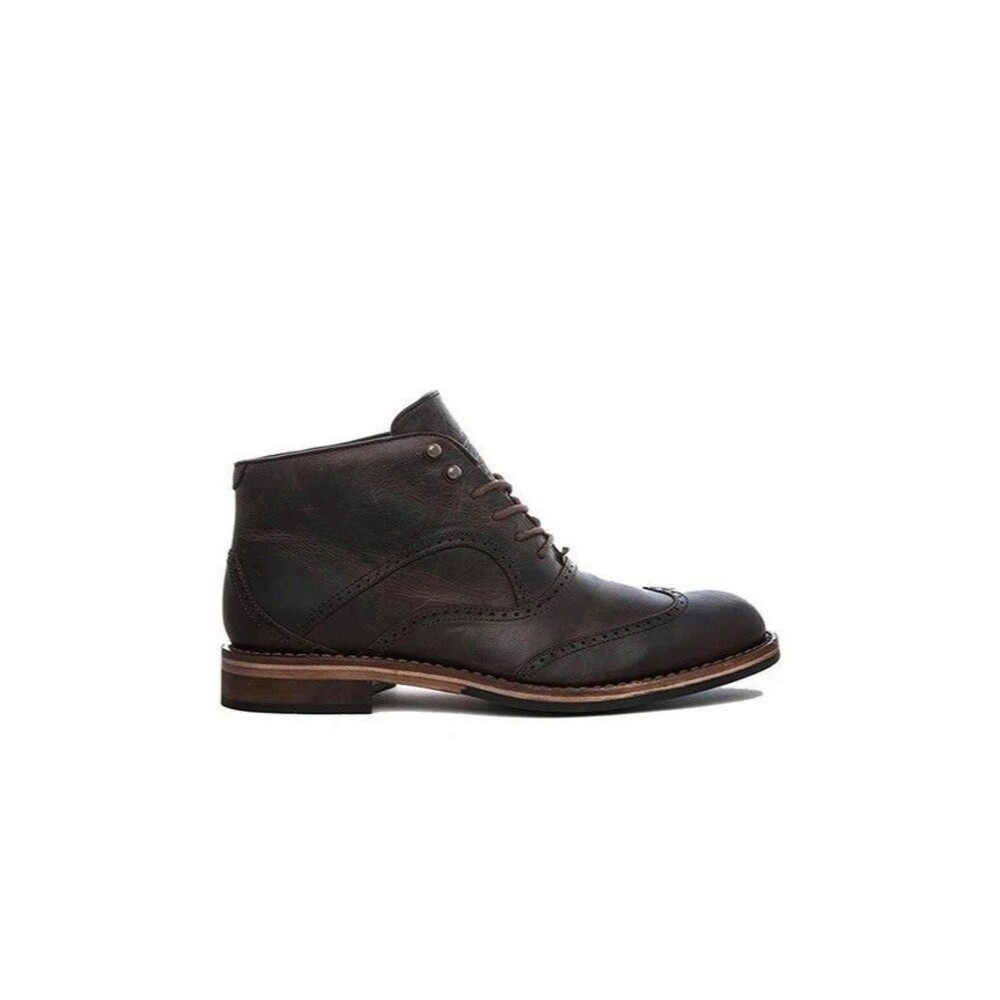Wolverine 1000 Mile Wesley Wingtip Chukka, Leather, Black, Size 13D